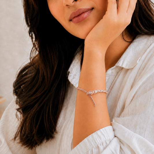 Regal Serpent Bracelet Rose Gold