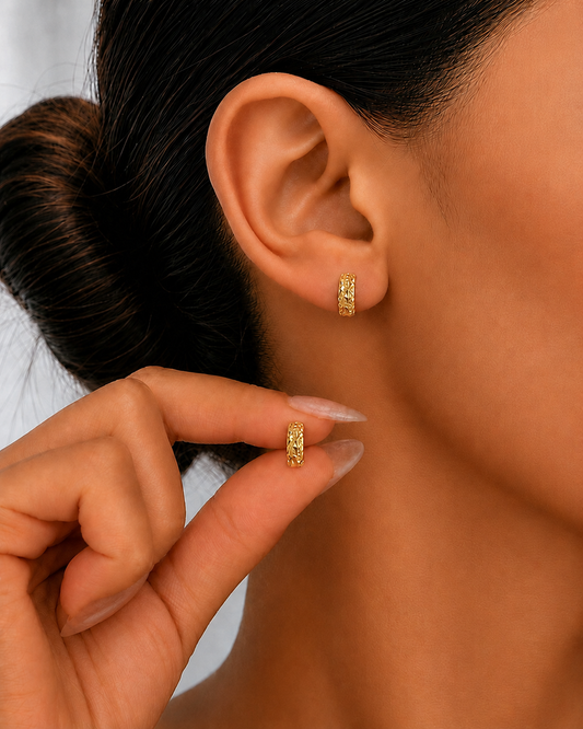 Diamond Cut Hoops