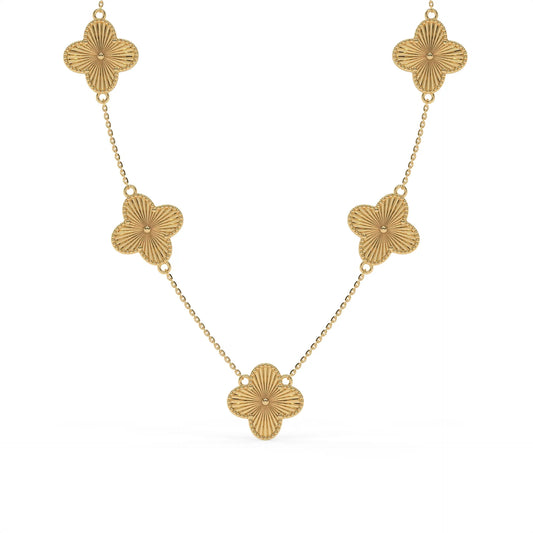 Clover Cascade Necklace & Earring Set