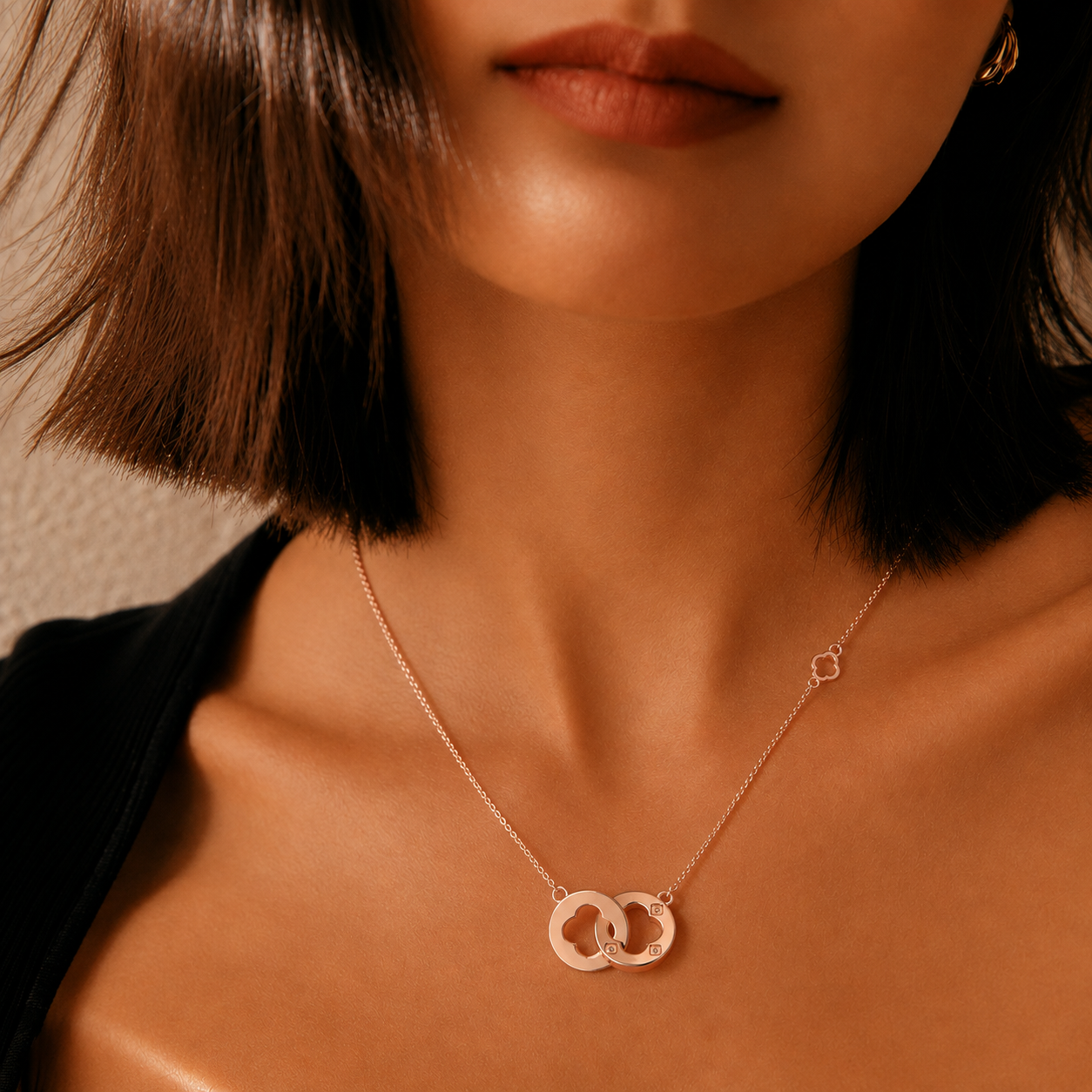 Loop Affair Chain Pendant Rose Gold