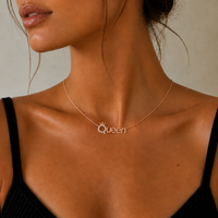 The Queen Pendant & Earring Set Rose Gold