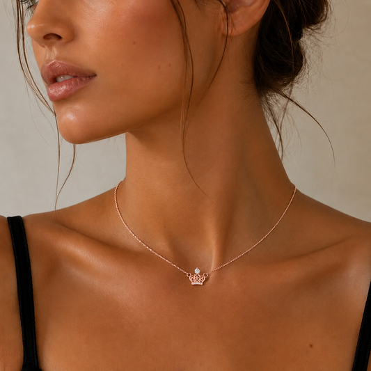 Princess Diaries Chain Pendant Rose Gold