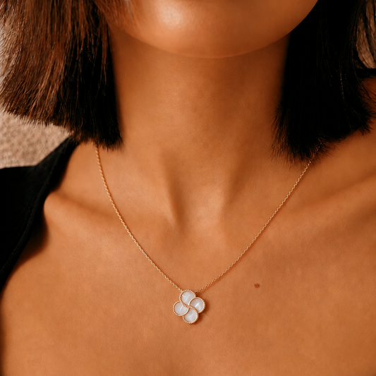 Moonpetal Chain Pendant Rose Gold