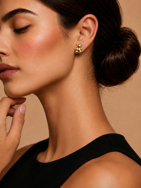 Tiny Teddy Hoops Gold