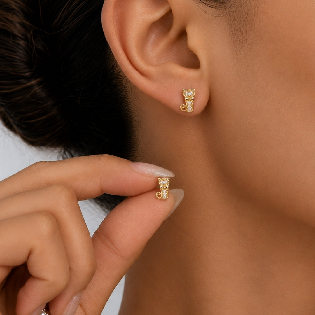 Twinkle Cat Earrings