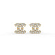 Classic Crystal Earrings Gold