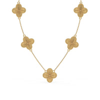 Clover Cascade Chain Necklace