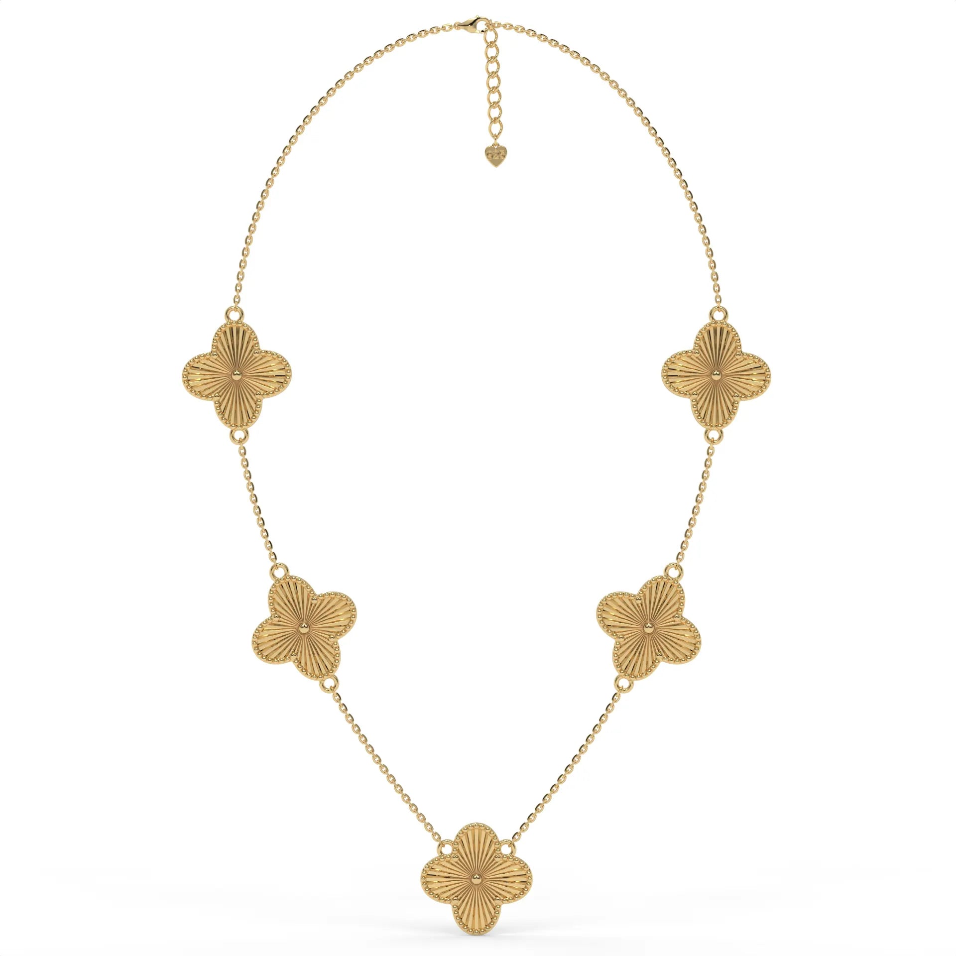 Clover Cascade Chain Necklace