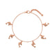 Dancing Dolphins Charm Bracelet Rose Gold