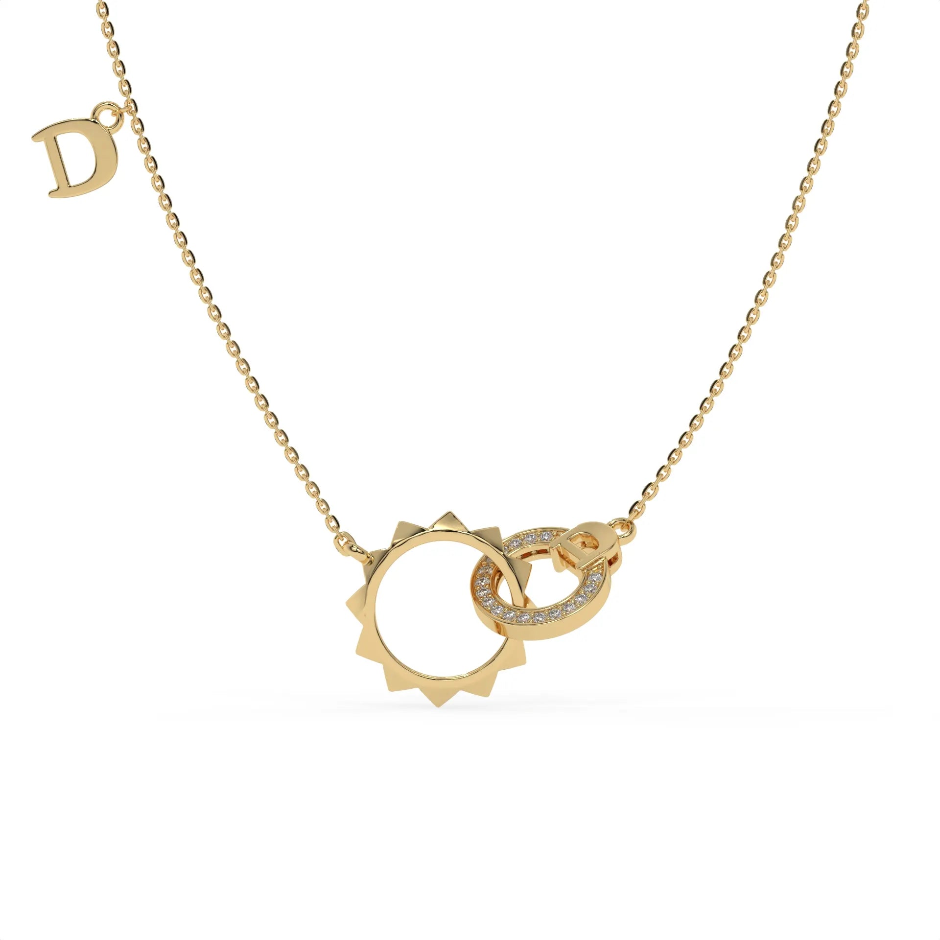 D'Or Charm Chain Pendant Gold