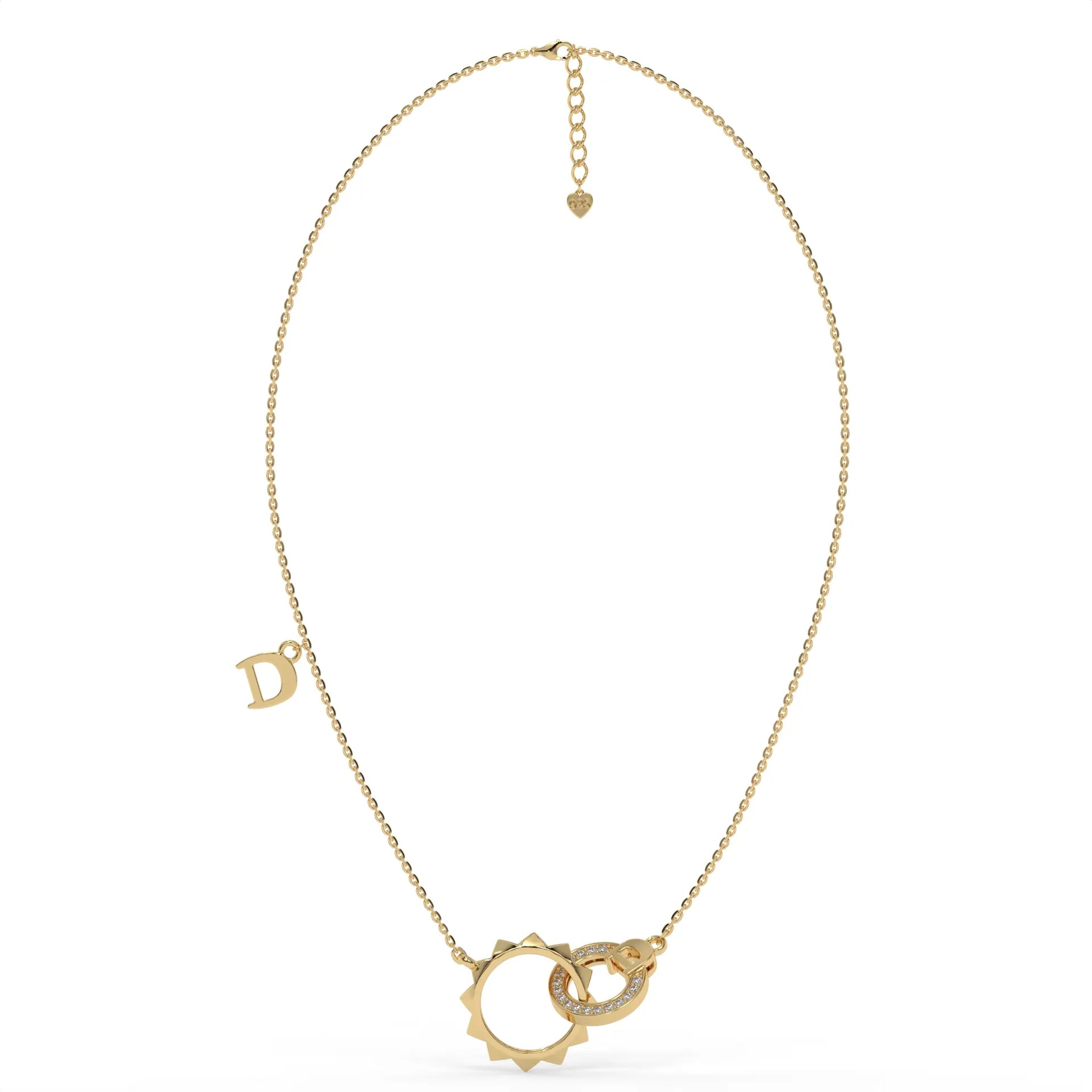 D'Or Charm Chain Pendant Gold