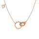 D'Or Charm Chain Pendant Rose Gold