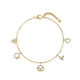 Enchanted Charm Bracelet  Gold