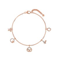 Enchanted Charm Bracelet  Rose Gold