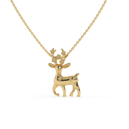 Forest Whisper Chain Pendant Gold