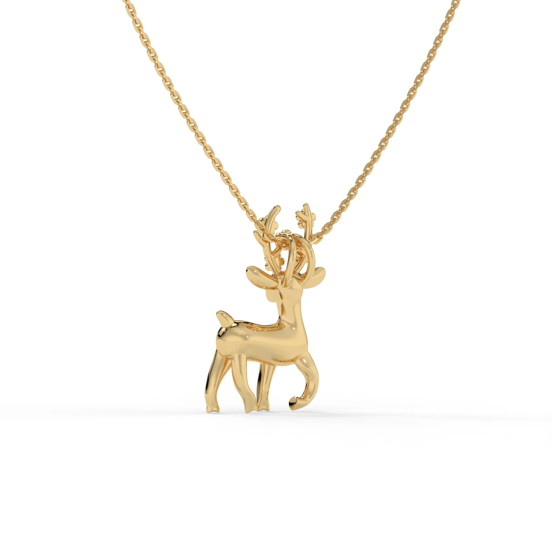 Forest Whisper Chain Pendant Gold