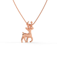 Forest Whisper Chain Pendant Rose Gold