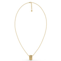 Golden Groove Chain Pendant