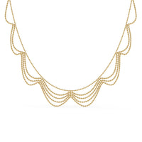 Golden Veil Chain Necklace