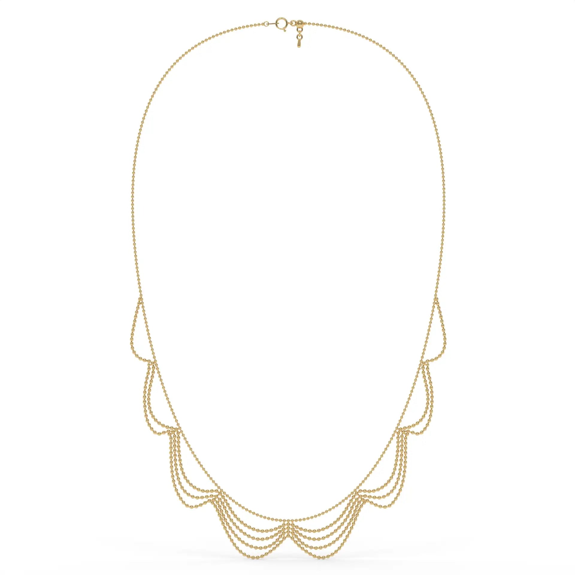 Golden Veil Chain Necklace