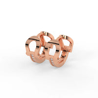 Horseshoe Hoops Rose Gold