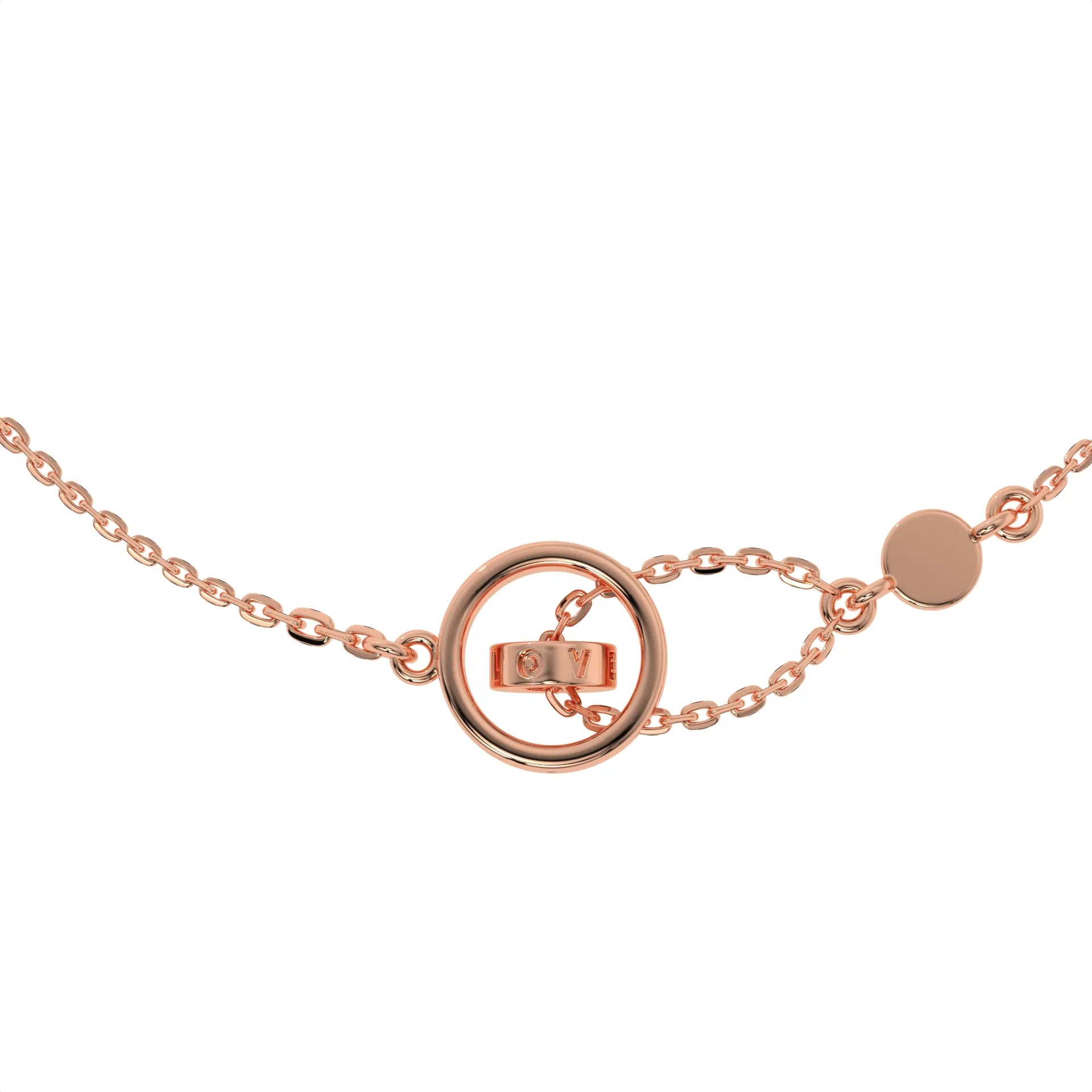 Inner Circle Bracelet Rose Gold