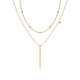 Layered Drop Chain Necklace