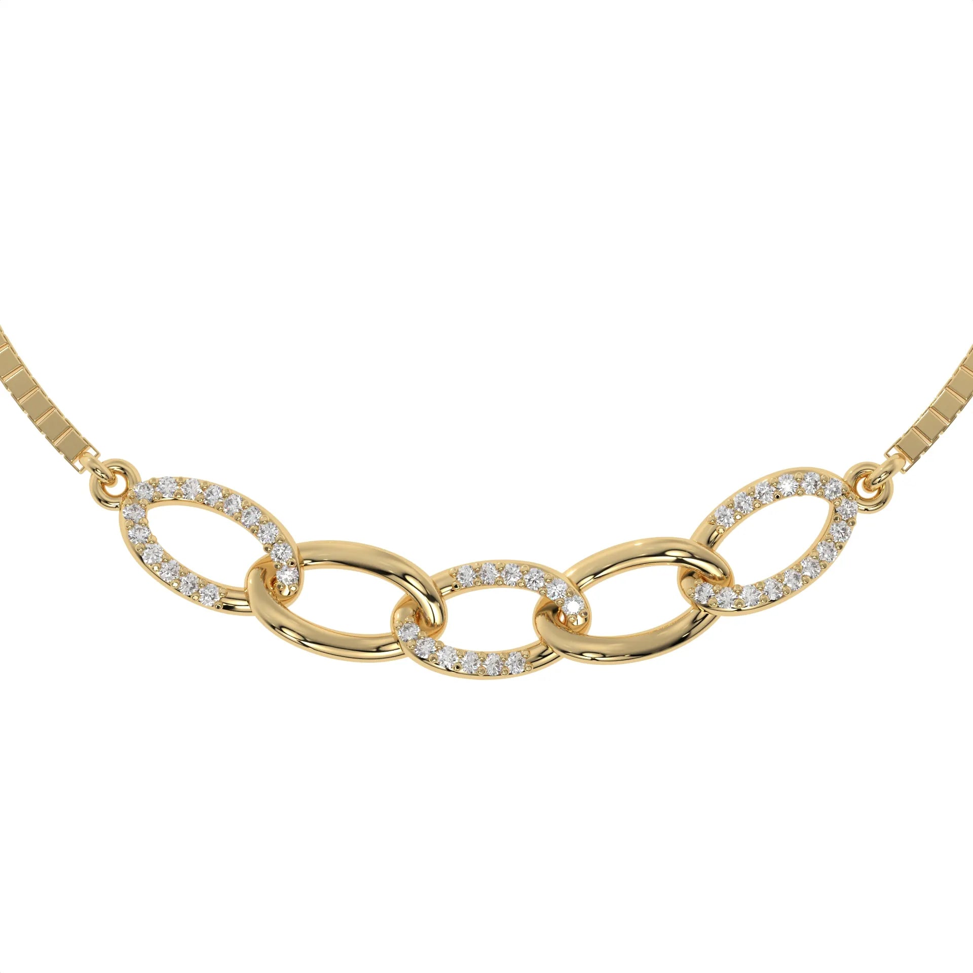 Lustre Link Bracelet Gold