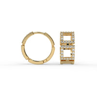 Manhattan Lattice Hoops Gold