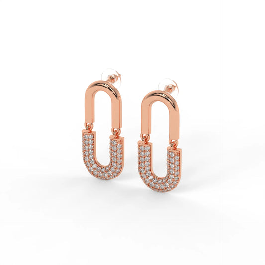 Met Gala Earrings Rose Gold
