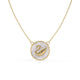 Misty Swan Chain Pendant Gold