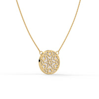 Misty Swan Chain Pendant Gold