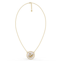 Misty Swan Chain Pendant Gold