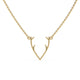 Moonlit Deer Chain Pendant Gold