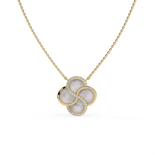 Moonpetal Chain Pendant Gold