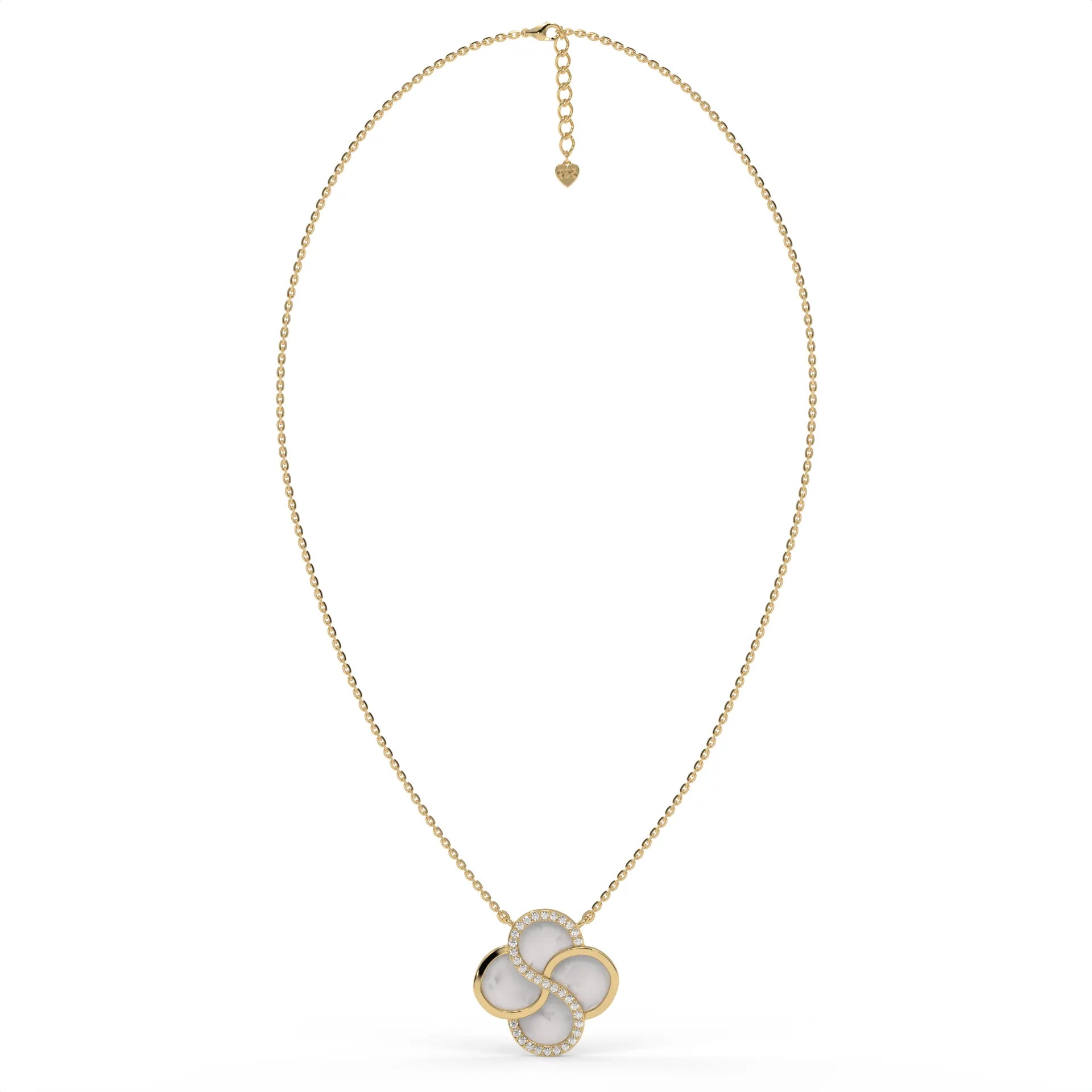 Moonpetal Chain Pendant Gold