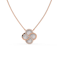 Moonpetal Chain Pendant Rose Gold