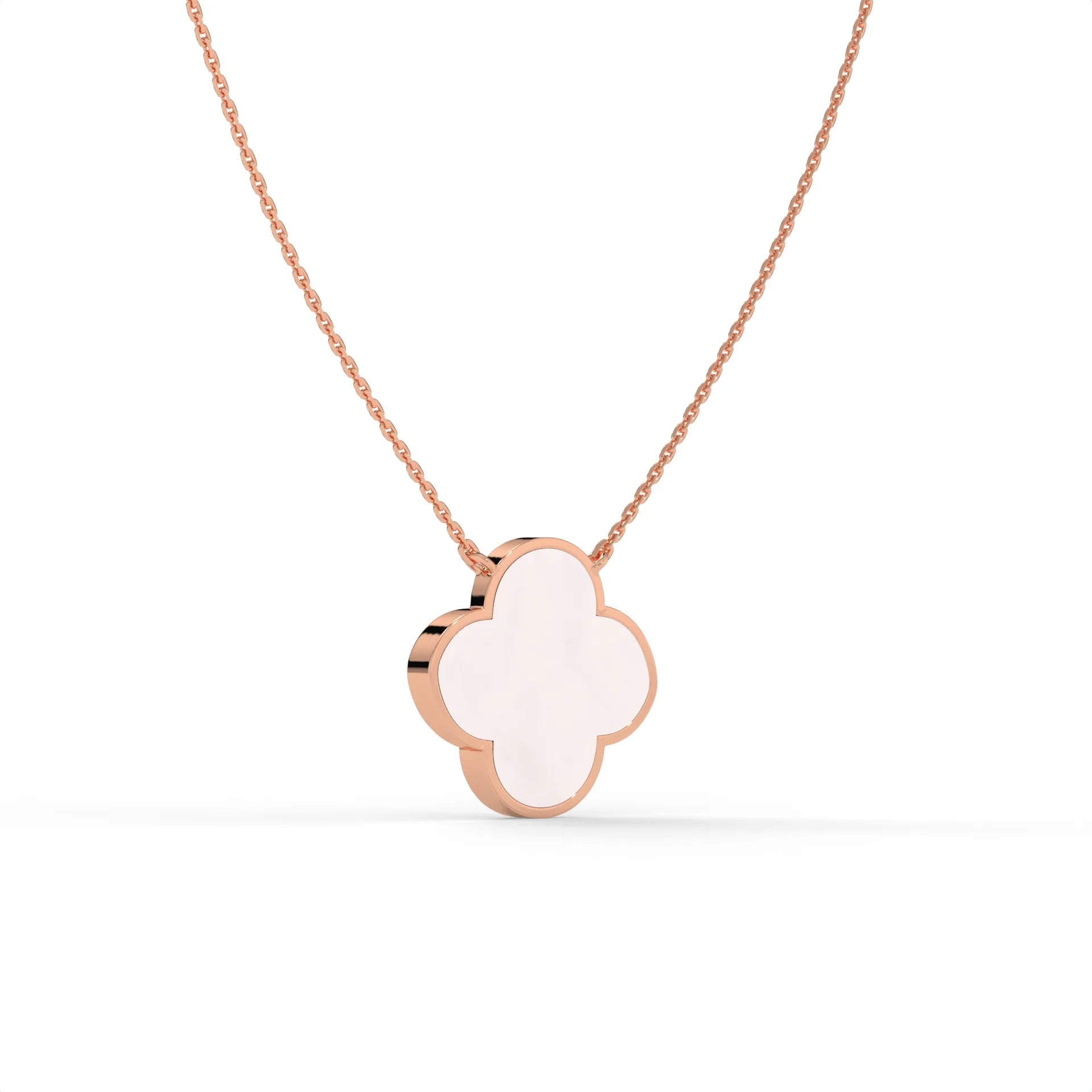 Moonpetal Chain Pendant Rose Gold