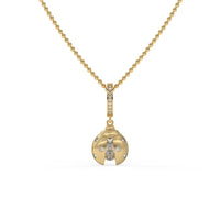 Mystic Ladybug Chain Pendant Gold