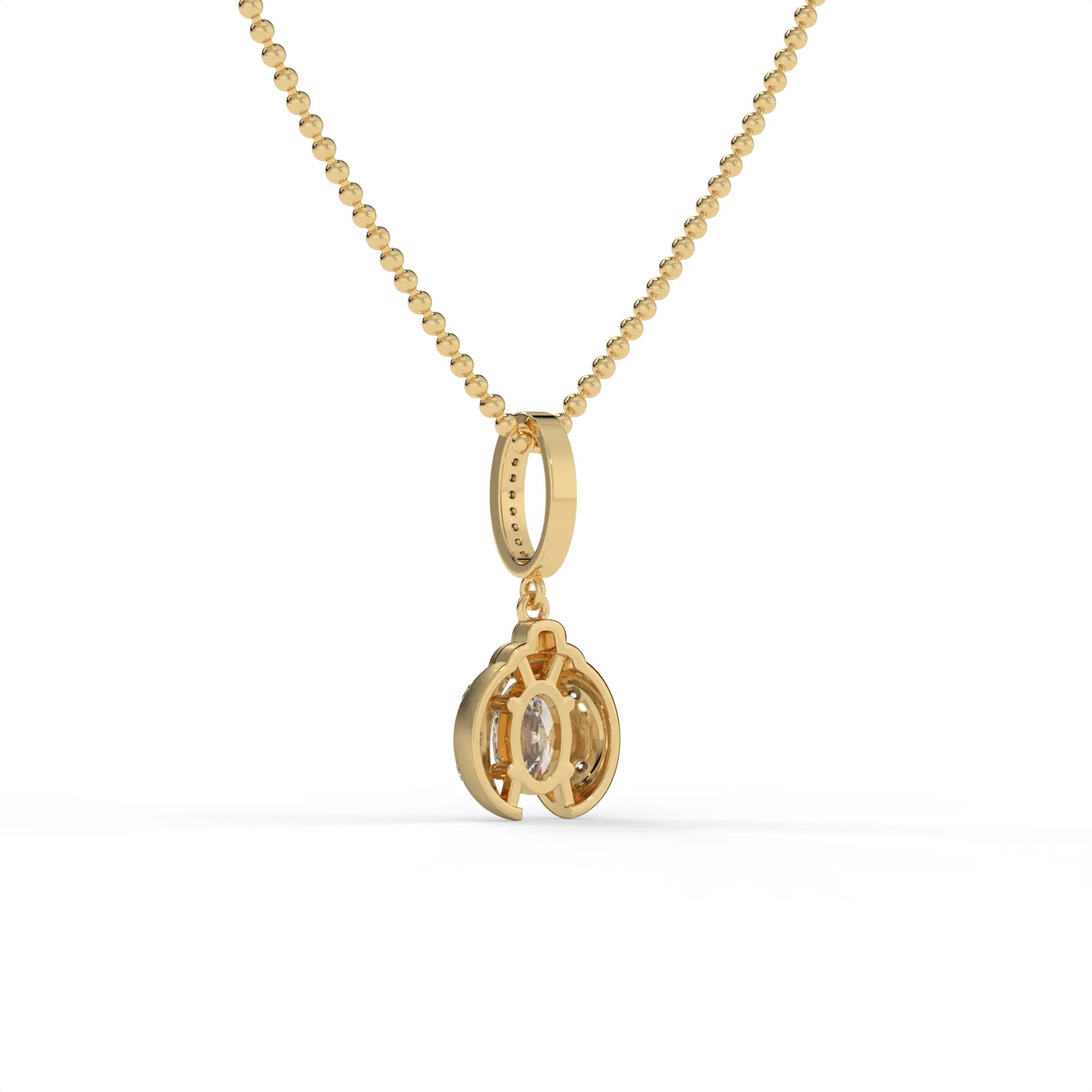 Mystic Ladybug Chain Pendant Gold