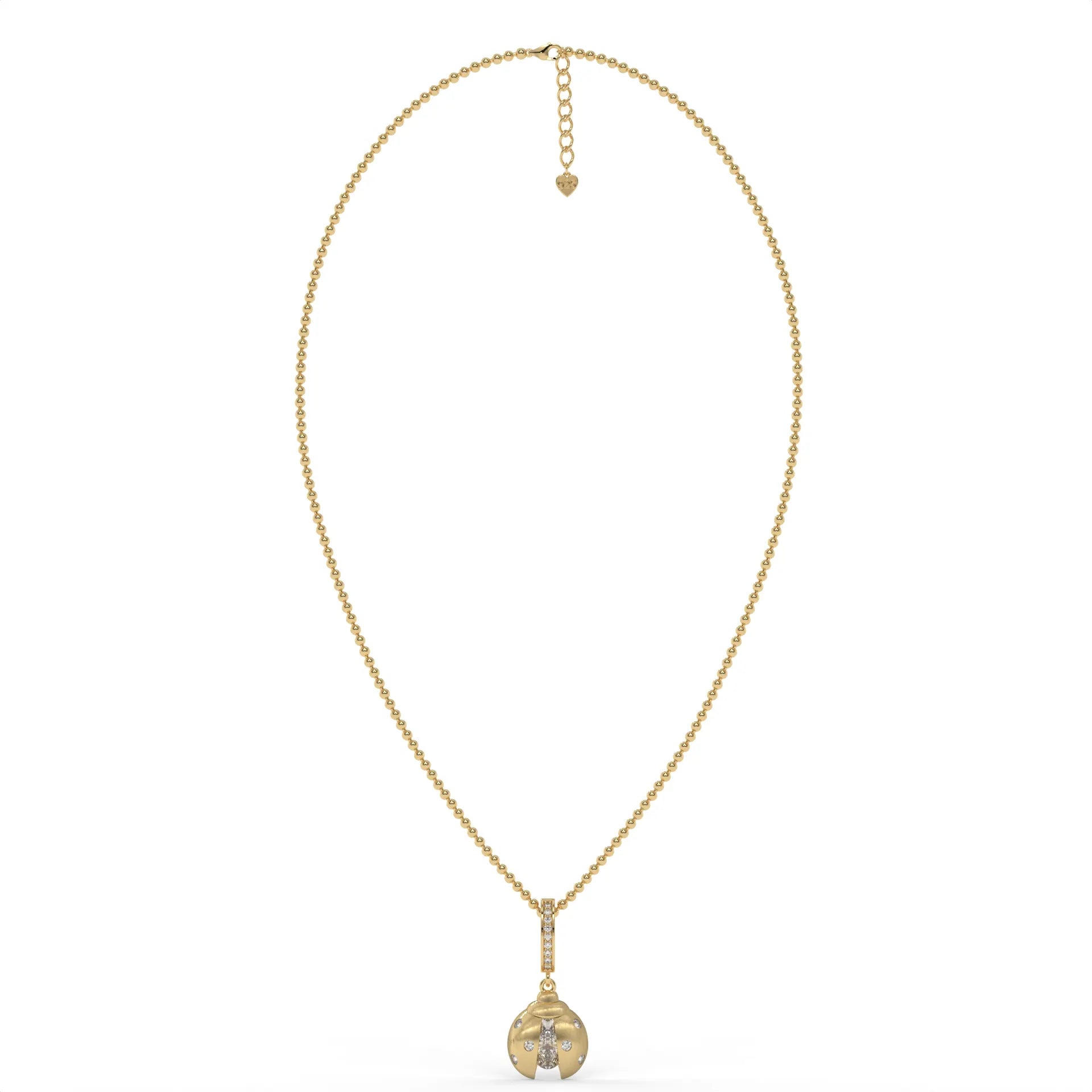 Mystic Ladybug Chain Pendant Gold