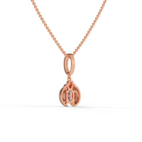 Mystic Ladybug Chain Pendant Rose Gold