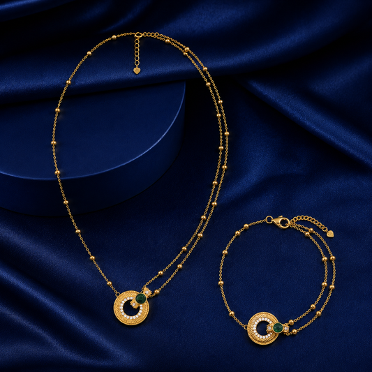 Nova Ring Pendant & Bracelet Set