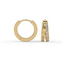 Orbit Screw Hoops Gold