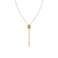 Orbit Tassel Chain Necklace Gold