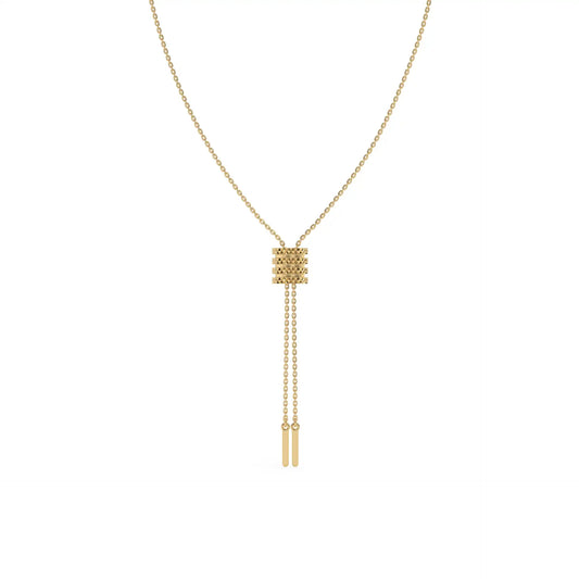 Orbit Tassel Chain Necklace Gold
