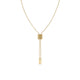 Orbit Tassel Chain Necklace Gold