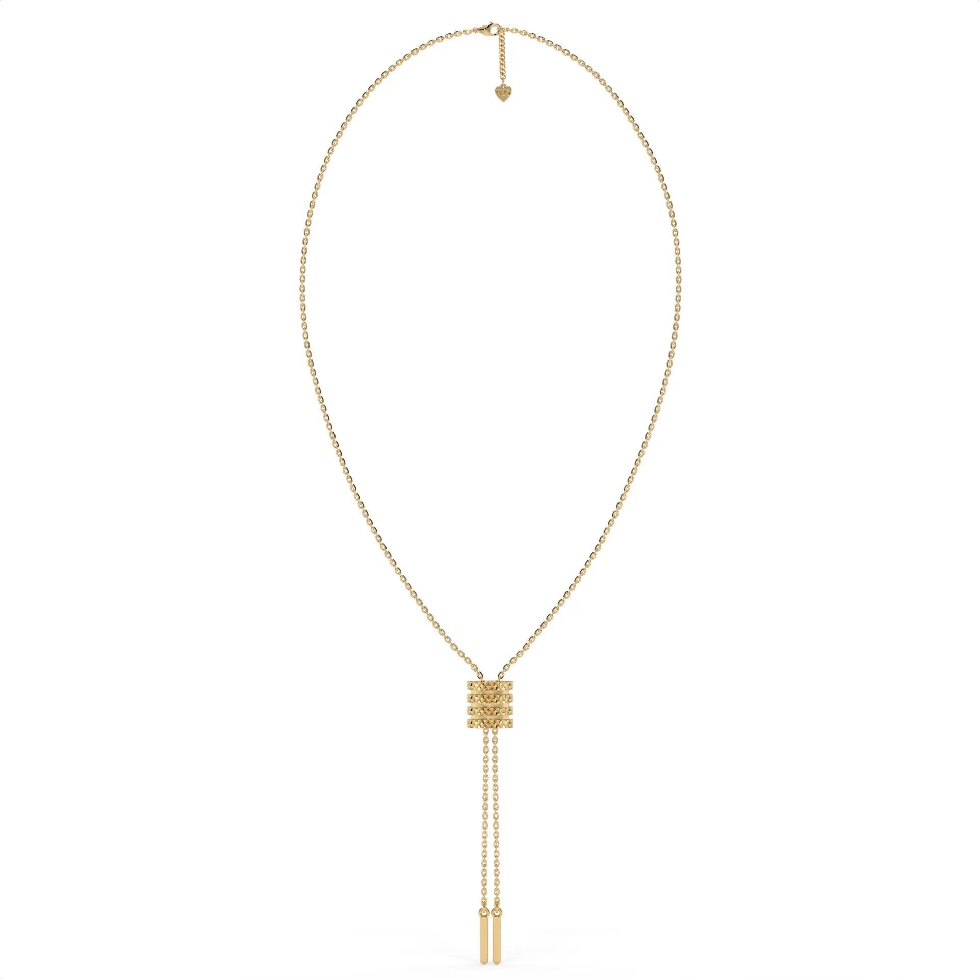 Orbit Tassel Chain Necklace Gold