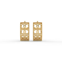 Parisian Interlock Hoops Gold