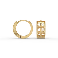 Parisian Interlock Hoops Gold
